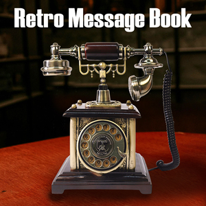 Livre d'or audio pour mariages, style antique, en forme de téléphone, avec fonction d'enregistrement vocal, de l'usine OEM - Product Image 5