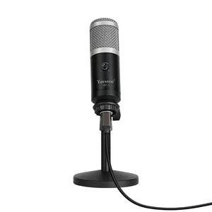 YARMEE Professional USB Computer Microphone Condenser PC Microphone Long PickアップDistance Noise Reduction Mic YR11