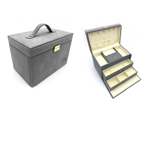 Customized travel jewelry box display jewellery organizer packaging boxes competitive drawer jewelry case