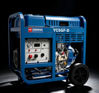 Groupe électrogène diesel silencieux Yuchai 5 kW YC5GFS-3 monophasé triphasé à puissance égale 230 V 400 V, groupe électrogène diesel portable avec AVR