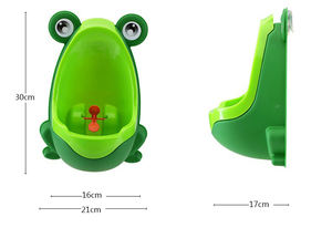 Urinoirs muraux en forme de grenouille et dessin animé <span class=keywords><strong>debout</strong></span> pour bébés garçons, urinoir vertical d'entraînement pour toilettes - Product Image 2