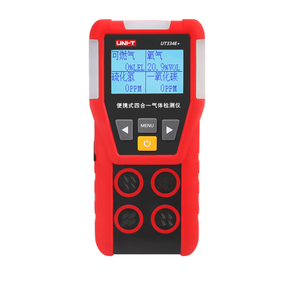 เครื่องตรวจจับก๊าซ UNI-T UT334E + 4-in-1, เครื่องตรวจจับก๊าซไฮโดรเจนซัลไฟด์ป้องกันการระเบิดและติดไฟได้ - Product Image 1