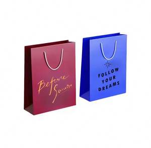 Custom Logo Biodegradable Gift Shopping Garment <b>Bag</b> Paper Paper <b>Bag</b> With Handle Wrapped in White Kraft Paper <b>Bag</b> - Product Image 4