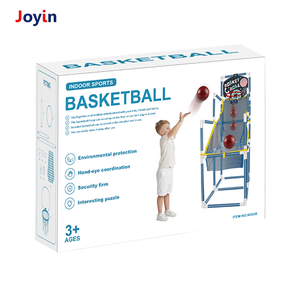 Canestro da basket da 141 CM Indoor per bambini Set di giocattoli sportivi per neonati, giocattolo di apprendimento interattivo gioco di campo da basket all'aperto - Product Image 2