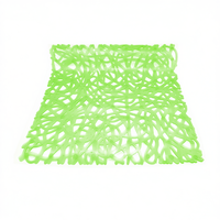 Tapis de douche 52x52 cm vert antidérapant