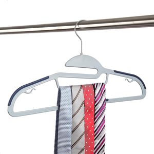 Cintres à linge durables avec coussinets antidérapants Cintres à glissement facile et peu encombrant pour fermer Lot de 50 cintres en plastique, - Product Image 6