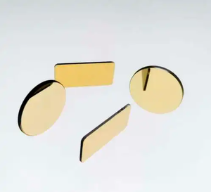 Sản Xuất Tùy Chỉnh Quang Học 0.55Mm Hồng Ngoại Xa Ánh Sáng Cao Phản Quang Vàng Au Gương - Product Image 1