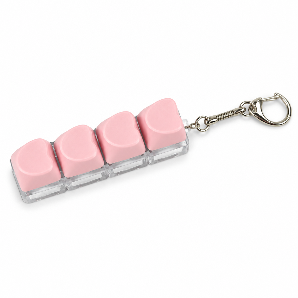 Fidget Keyboard Keychain Mini Mechanical Button Fidget Toy Portable ...