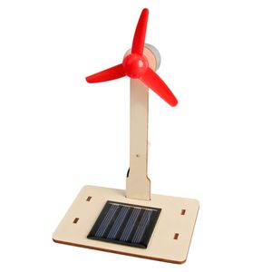 OKYN-G5428-25 <b>Wooden</b> DIY Electronic Solar Windmill Toy for Learning Science Principles - Product Image 1