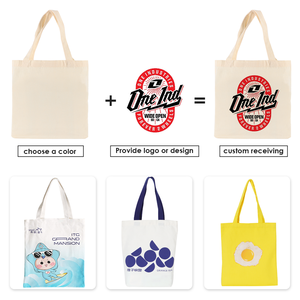 Công Suất Lớn Bông Vải Hàng Tạp Hóa Mua Sắm Túi Nhà Máy Bán Biểu Tượng Tùy Chỉnh In Thân Thiện Với Môi Có Thể Tái Chế Ribbon Gấp - Product Image 2