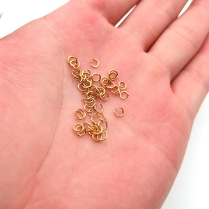 200pcs/bag <b>Cheap</b> Price Wholesale Vacuum Plating Stainless Steel Open <b>Ring</b> for DIY Jewelry Jump <b>Rings</b> Findings Accessories - Product Image 4