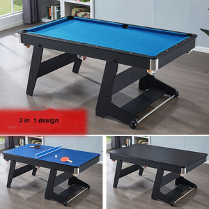 Grosir kualitas tinggi murah MDF Modern 3 in 1 multifungsi permainan 6ft meja kolam lipat untuk anak-anak - Product Image 6