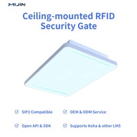 Équipement de bibliothèque intelligent RFID UHF ISO 18000-6C, portique de sécurité de bibliothèque à montage au plafond, contrôle d'accès, gestion antivol