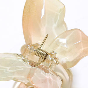 Novedad de verano, pinzas para el pelo de mariposa degradadas, diamantes de imitación de plástico, herramienta de fijación de cola de caballo, pinzas para el pelo dulces, moño para La Cabeza trasera - Product Image 4