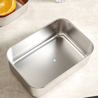 Boîte à lunch portable en acier inoxydable avec couvercle et logo personnalisé