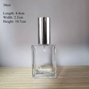 Em Estoque Frasco de Perfume Quadrado de Vidro Recarregável Vazio com Borrifador de 30ml 50ml 100ml - Product Image 2