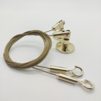 Kit de fils suspendus transparents, clips de câbles invisibles pour accrocher des cadres photo