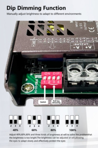 แหล่งจ่ายไฟแบบหรี่ได้แรงดันสูง350วัตต์เอาต์พุตเดี่ยว12 V/24V DC ปรับได้สำหรับอุตสาหกรรมสวิตชิ่ง LED 24/12โวลต์ - Product Image 4