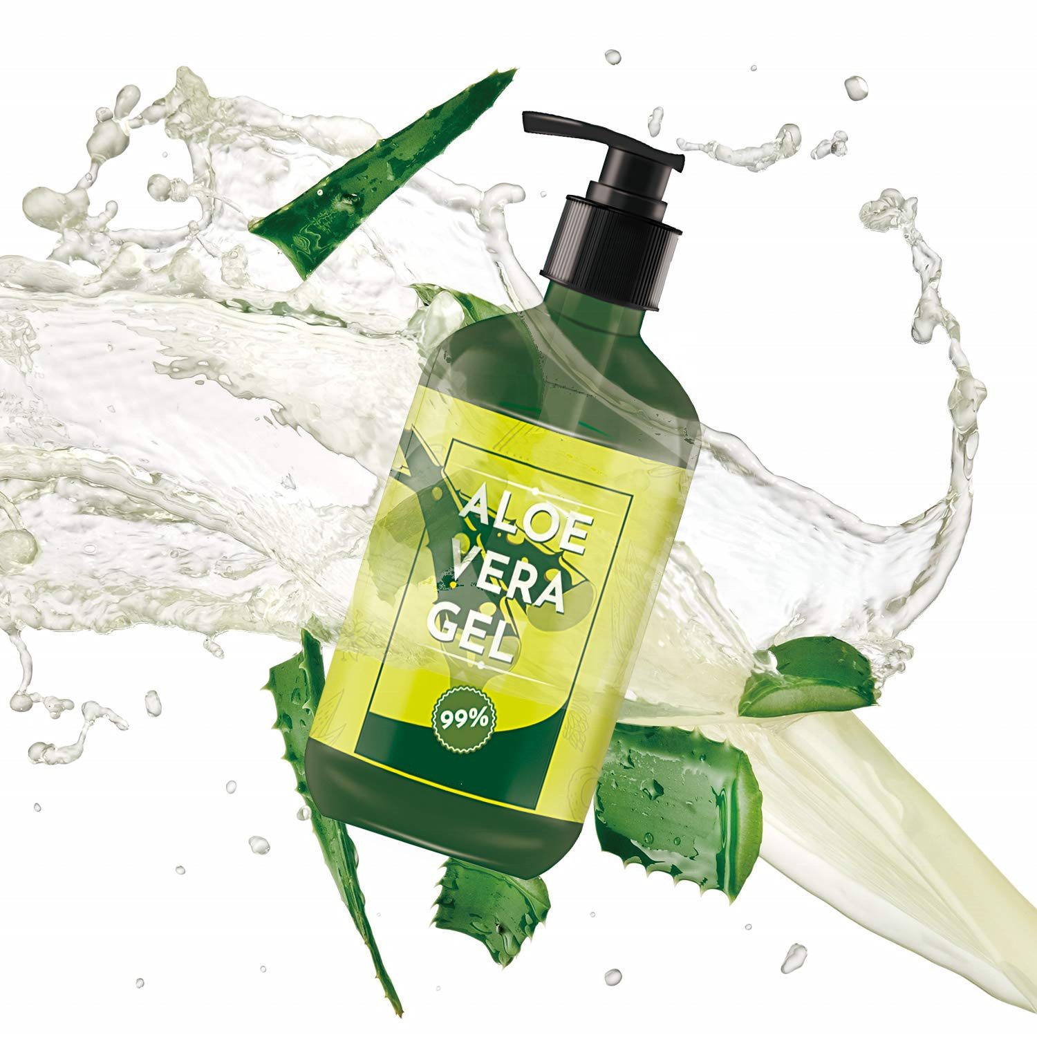 Pure Aloe Vera Gel for Face, Body, and Hair - After Sun Relief
