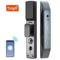 Tuya Commercial Bluetooth Electronic Sensor Fingerprint Smart Door Lock with Door Bell