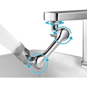 Универсальный поворотный Роботизированный кран на 1080 градусов складной кухонный смеситель для раковины