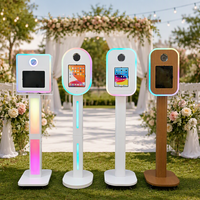 Mesin Photo Booth Gudang USA untuk iPad 10.2/10.5/10.9/11/12.9/13 inci, Cetak Instan Selfie iPad DSLR Photo Booth untuk Acara
