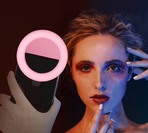 Anillo de luz LED para selfies, iluminación recargable RGB para teléfono móvil, en vivo, para selfis, con lentes de relleno - Product Image 3
