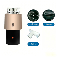 Broyeur de déchets alimentaires électrique domestique Bone-Hammer 1 HP haute vitesse grande capacité en acier inoxydable BH100 fixation 3 boulons sans fil