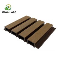 Panel Dinding WPC Perawatan Rendah, Pelapis Dinding Eksterior WPC Great Wall, Siding Komposit Luar Ruangan, Papan Panel Dinding WPC untuk Proyek Fasad Villa