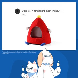 Factory Custom Low Moq Luxury High Quality <b>Plush</b> <b>Cat</b> Cave Sleeping Beds Pet House for Indoor <b>Cats</b> - Product Image 5