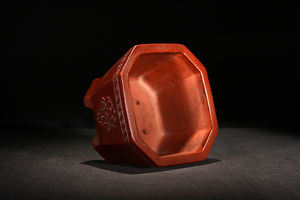 أوعية يدوية الصنع بطراز عتيق أحمر غير مزجج Yixing ، - Product Image 3