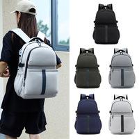 Sac à dos étudiant multifonctionnel grande capacité en nylon imperméable pour adolescents et hommes