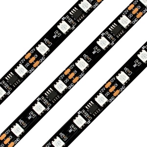 DC 12V 24V 5m ws2811 <span class=keywords><strong>LED</strong></span> Pixel Strip địa chỉ lập trình SMD <span class=keywords><strong>5050</strong></span> <span class=keywords><strong>RGB</strong></span> pixel Đèn Đầy đủ màu sắc thông minh <span class=keywords><strong>RGB</strong></span> <span class=keywords><strong>LED</strong></span> Strip ánh sáng - Product Image 1
