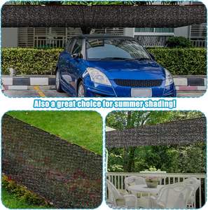 Couverture de piscine en filet à feuilles VECTUS de 30 pieds, filet de sécurité d'hiver en maille enduite de PVC, coupe-vent et imperméable pour piscines au sol, empêche les feuilles de passer - Product Image 2