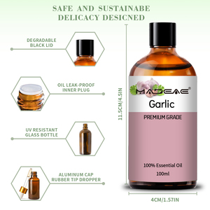 Arômes et parfums naturels Ail essentiel halal Huile d'ail noir brut Huile d'ail inodore pour arôme alimentaire Pure Natura - Product Image 3