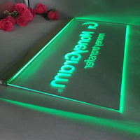 Enseigne lumineuse LED en acrylique personnalisée pour magasin, avec bordure lumineuse, pour sortie et parking, enseigne lumineuse en acrylique pour grand magasin