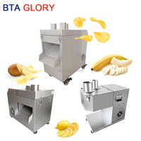 Commerciële aardappel-, banaan-, citroen-, appel-, ananas-, zoete aardappel-, komkommer-, wortel-, fruit- en groentesnijmachine