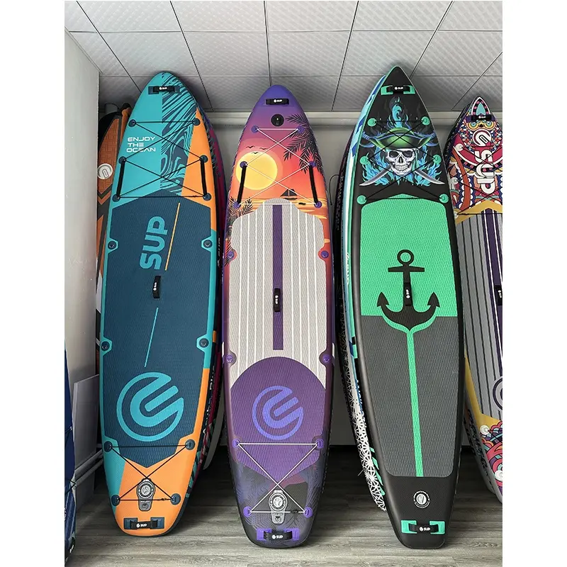 Schlussverkauf Paddleboard aufblasbar mit 12 V elektrischer Luftpumpe Wassersport Großhandel Surfboard elektrische Pumpe Sup Boards aufblasbar