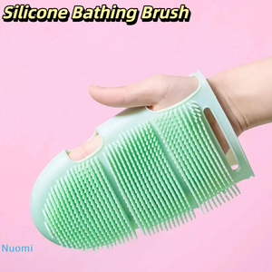 Cepillo de Baño de Silicona para Masajes y Exfoliación, Guantes Exfoliantes, Puede Usarse para Mascotas o Personas, Cepillo para Espalda - Product Image 4