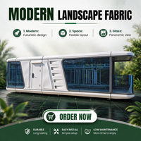 Vente en usine bâtiment d'hôtel coupe-vent intelligent fabrication de villa de luxe avec plage maison capsule mobile préfabriquée