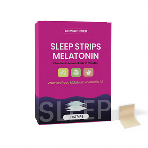 Lifeworth 天然成分纯素 5 毫克褪黑素睡眠贴，适合成人失眠缓解 - Product Image 1