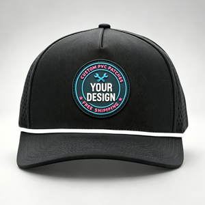 หมวกเบ<span class=keywords><strong>ส</strong></span>บอลแบบมีรูระบายอากาศ 5 ช่อง <span class=keywords><strong>ต</strong></span>ัดด้วยเลเซอร์ คุณภาพ<span class=keywords><strong>ส</strong></span>ูง พร้อมโลโก้ป้าย PVC ซิลิโคนแบบกำหนดเอง กันน้ำได้ - Product Image 4