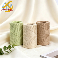 Fil de raphia nano multicolore pour crochet, tricot, fabrication de sacs, artisanat fait main, décoration intérieure et créations artisanales DIY