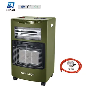 High quality indoor portable mobile gas heater flame-out protection device easily cleaned ceramic plate gas heater