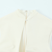 PB&ZA Femme 2026 Nouvelle Robe Mini Chic Tendance Été Blanche Vintage Élégante Sans Manches Robes Féminines Vestidos Robe Mujer
