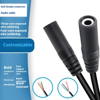 Câble d'extension audio mono 3,5 mm en gros, mâle-femelle, gaine PVC, conducteur en cuivre, non blindé, pour connexion casque AUX
