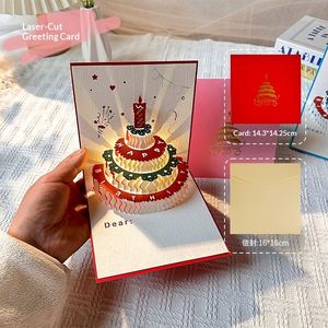 Carte Joyeuse Anniversaire 3D Pop-up avec Enveloppe, Carte de Vœux pour Femme, Homme, Mari, Enfants - Product Image 4