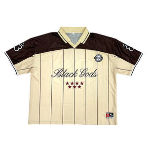 เสื้อเจอร์ซีย์ย้อนยุคอเมริกันฟุตบอลพร้อมแผ่นปักลายบ็อกซี่ขนาดพลัสไซส์แห้งเร็วสำหรับทุกเพศ - Product Image 2