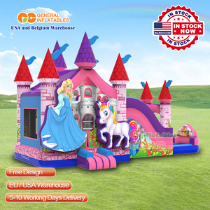 Castillo Inflable con Temática de Unicornio, Disponible en Almacén de EE. UU., Casa de Brinco Comercial - Product Image 2