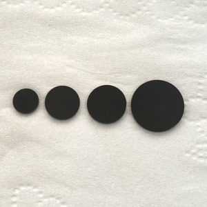 Black Onyx Agate <b>Disc</b> Coin Shape Double Flat Polished Natural Gemstone 6mm to18mm Thickness 1mm for Jewelry Making - Product Image 5